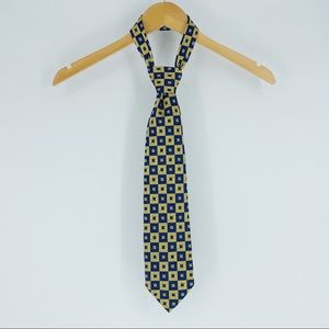 Sartori Made In Italy 100% Silk Gold and Blue Tie